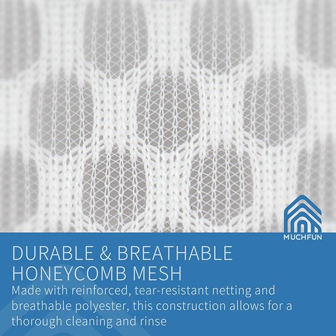 Muchfun 3Pcs Durable Honeycomb Mesh Laundry Bags - Image 3