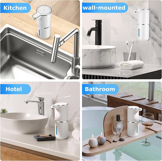 2 Pack Automatic Soap Dispenser, Automatic Liquid Soap Dispenser Touchless - Image 9