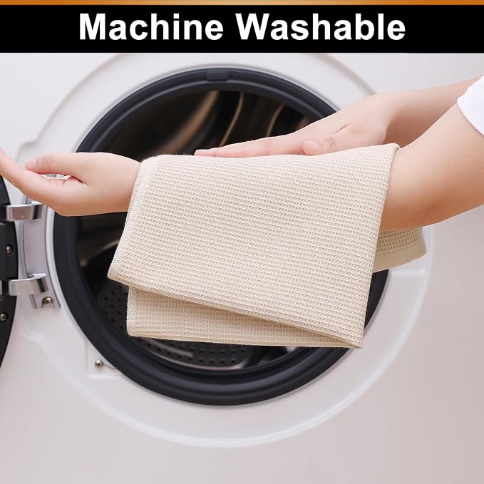 Homaxy 100% Cotton Waffle Weave Kitchen Towels, 4 Pack - Image 5