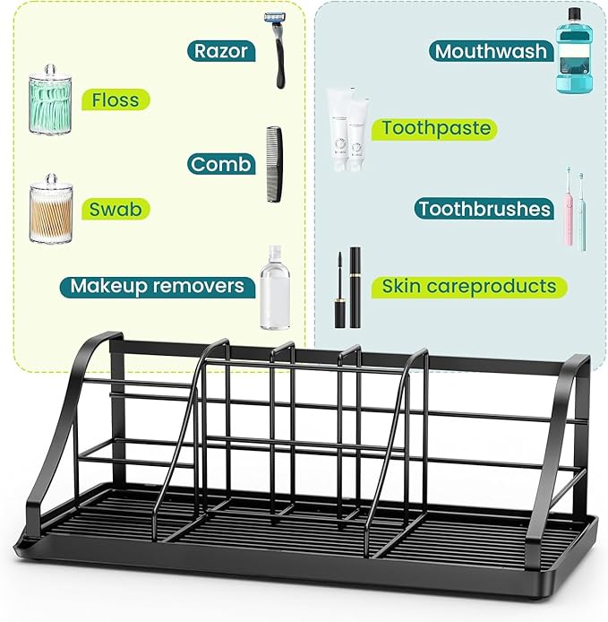 Bathroom Organizers and Storage, 7 Slots, Kids Electric Toothbrush Holders | - Image 5