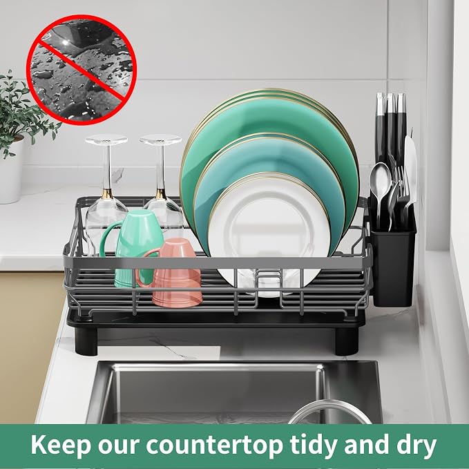MOUKABAL Dish Drying Rack with Drainboard - Image 6