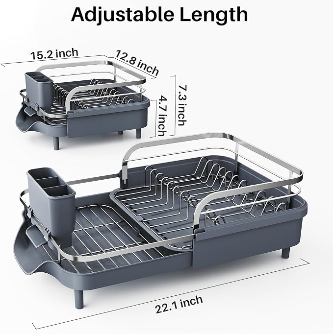 SNTD Expandable Dish Drying Rack - Image 5