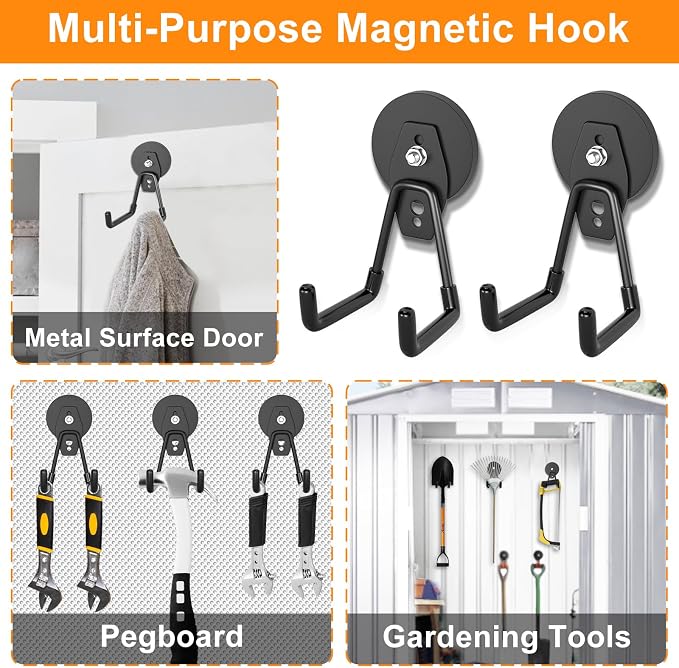 ENUODA Strong Magnetic Hooks Heavy Duty Neodymium Magnetic Tool Holder Magnet - Image 5