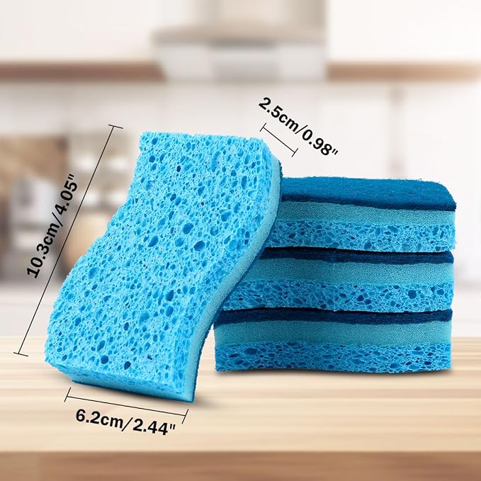 AIDEA Sponges Kitchen-24Count, Non-Scratch Scrub Sponge, Sponge - Image 6