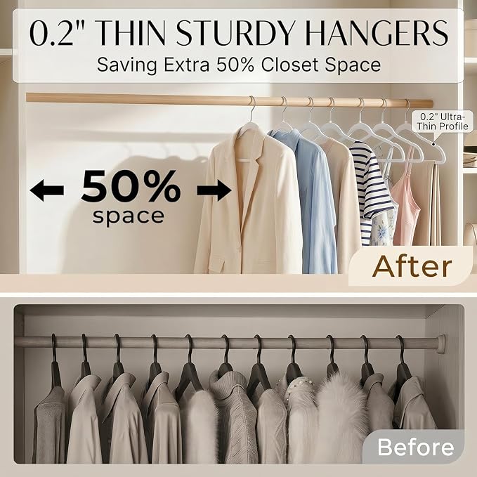 Plastic Hangers 50 Pack - Image 3