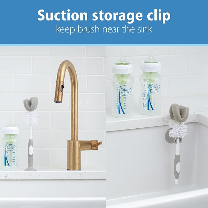 Dr. Brown's Reusable Sponge Baby Bottle Cleaning Brush Set - Image 4