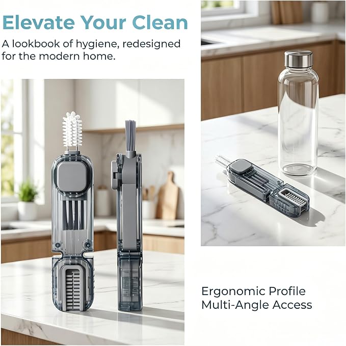 3Pcs 4 in 1 Cup Lid Gap Cleaning Brush Set, Kitchen Gadgets - Image 5