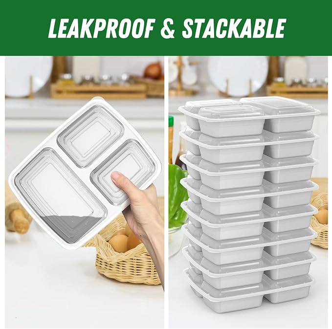 Dealusy 50 Pack 32 oz Meal Prep Containers - Image 4