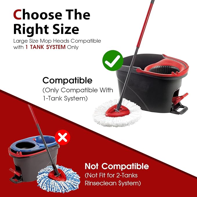 8 Pack Spin Mop Head Replacement - Image 4