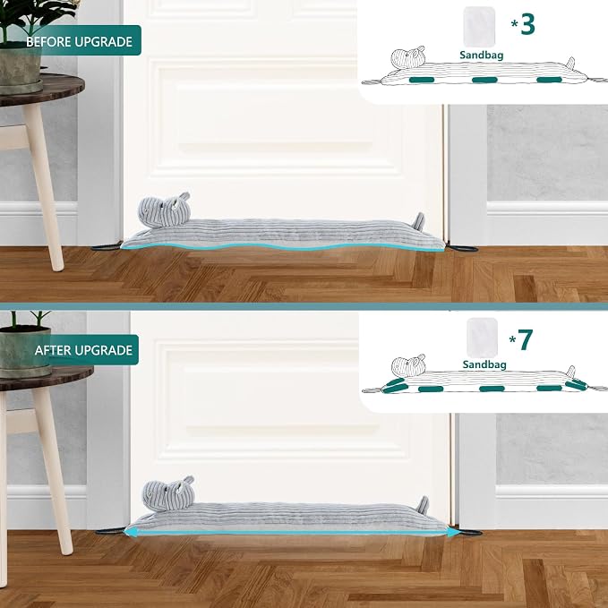 Under Door Draft Stopper Decorative Wind Stopper 38 inch - Image 4
