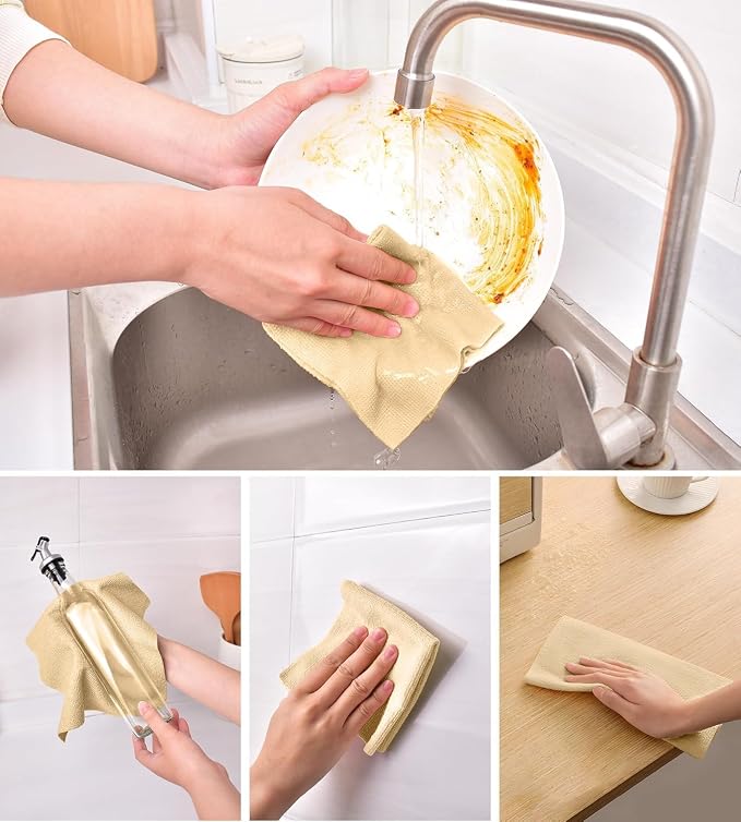 KitchLife Microfiber Cleaning Cloth Roll, 100 Pack - Image 3