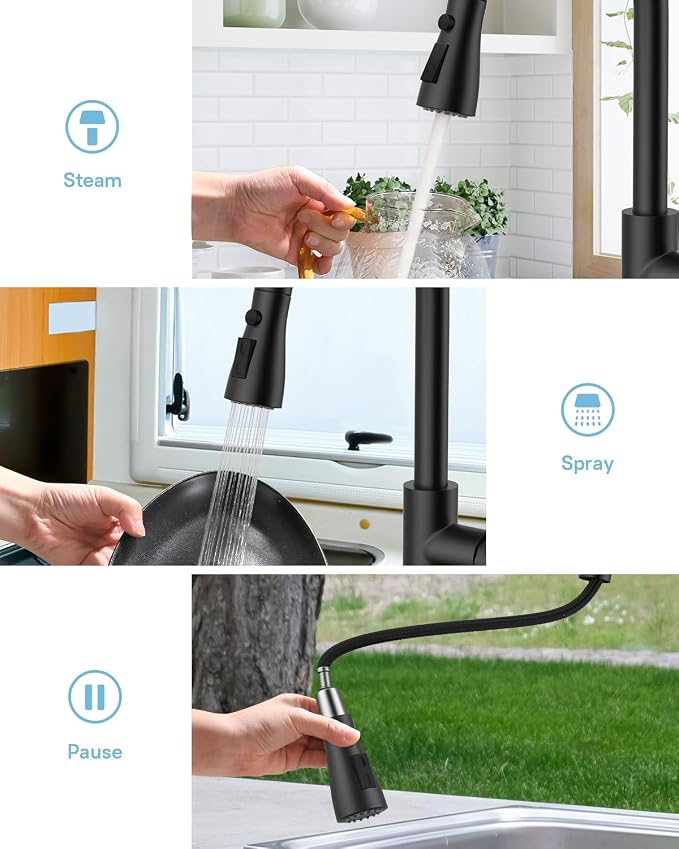 WEWE Pull-Down Kitchen Faucet - Image 5
