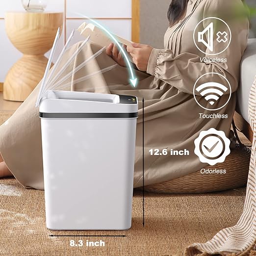2.5 Gallon Smart Trash Can Sensor Motion - Image 5