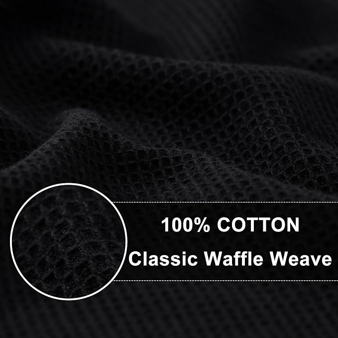 Homaxy 100% Cotton Waffle Weave Kitchen Towels, 6 Pack - Image 2