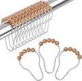 Shower Curtain Hooks, Decorative Shower Curtain Hooks, Amber Shower Curtain by Amazer