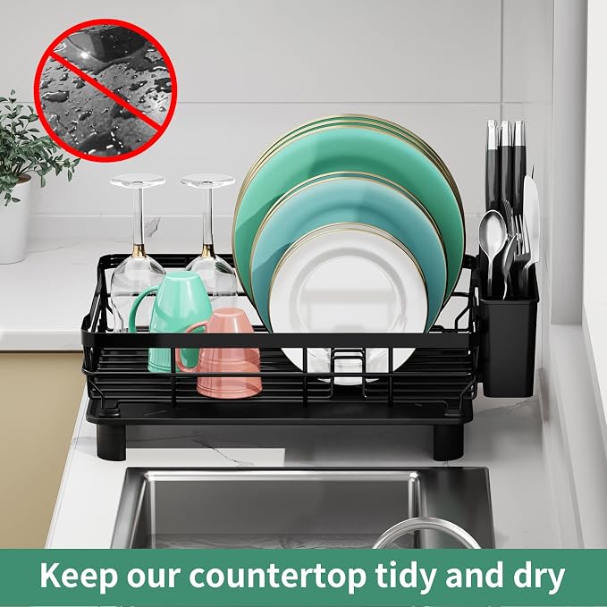 MOUKABAL Dish Drying Rack with Drainboard - Image 6