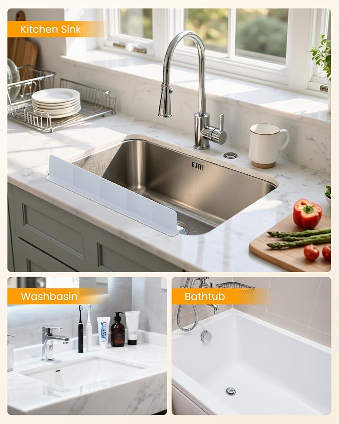 Sink Splash Guard 23" 18" 30" Silicone Water Guard - Image 6