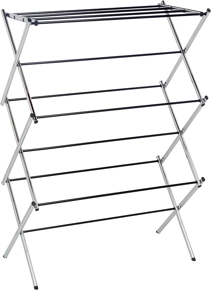 Amazon Basics Foldable Portable Metal Clothes Drying Rack by AmazonBasics