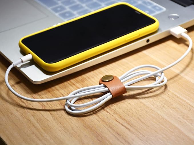 CAILLU Leather Cord Organizer, Cable Ties - Image 4