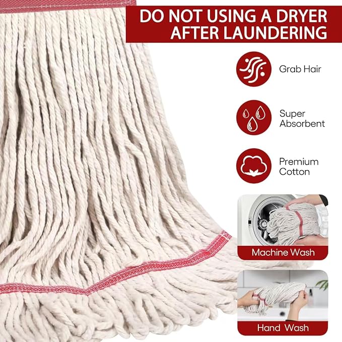 MATTHEW CLEANING Heavy Duty Mop Head Commercial Replacement - Image 2