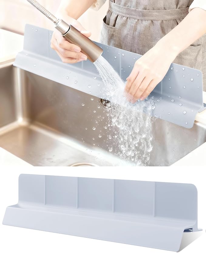 Sink Splash Guard 23" 18" 30" Silicone Water Guard by AyNirser