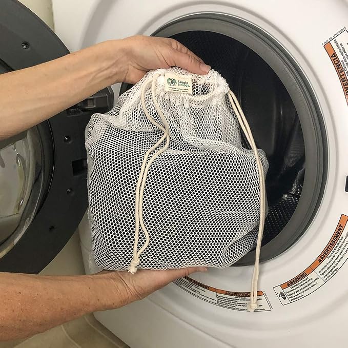 Simple Ecology Organic Cotton Mesh Laundry Bag – Small 2-Pack - Image 7