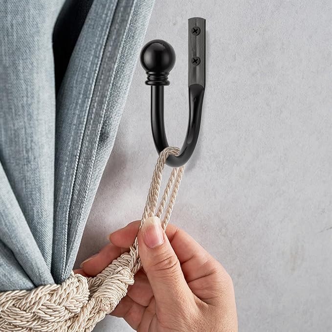 Black Curtain Hooks - Image 3