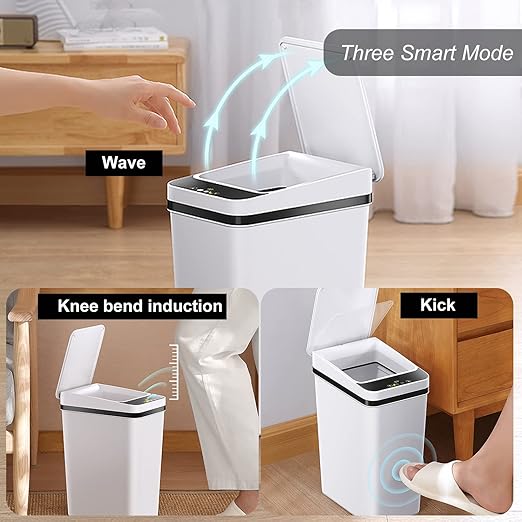 2.5 Gallon Smart Trash Can Sensor Motion - Image 2