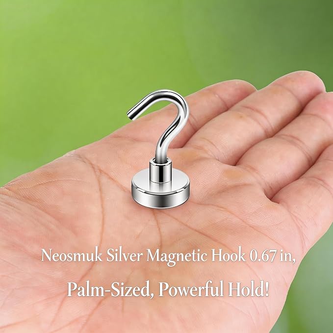 Neosmuk Magnetic Hooks, 30lb Heavy Duty, 15 Pack - Image 2
