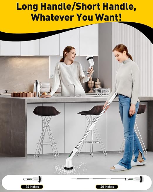 Electric Spin Scrubber for Bathroom, Shower Scrubber - Image 5