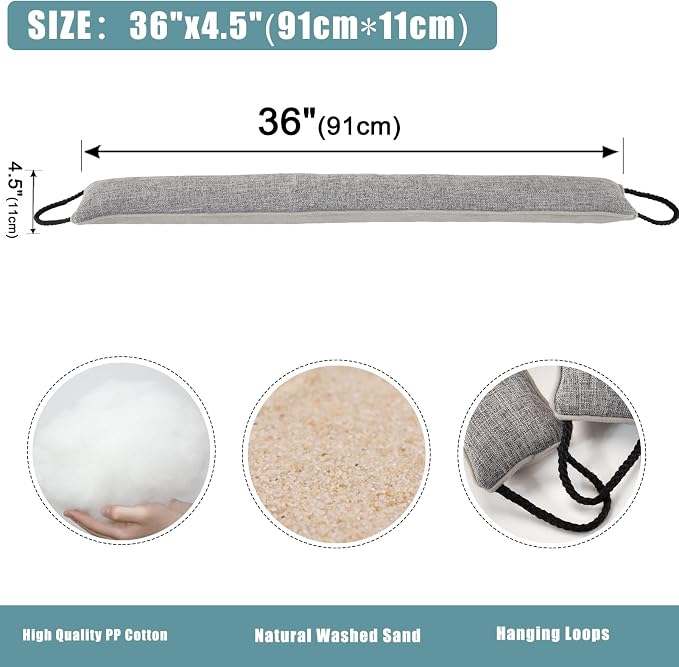 Under Door Draft Stopper 36 inch Wind Stopper - Image 2