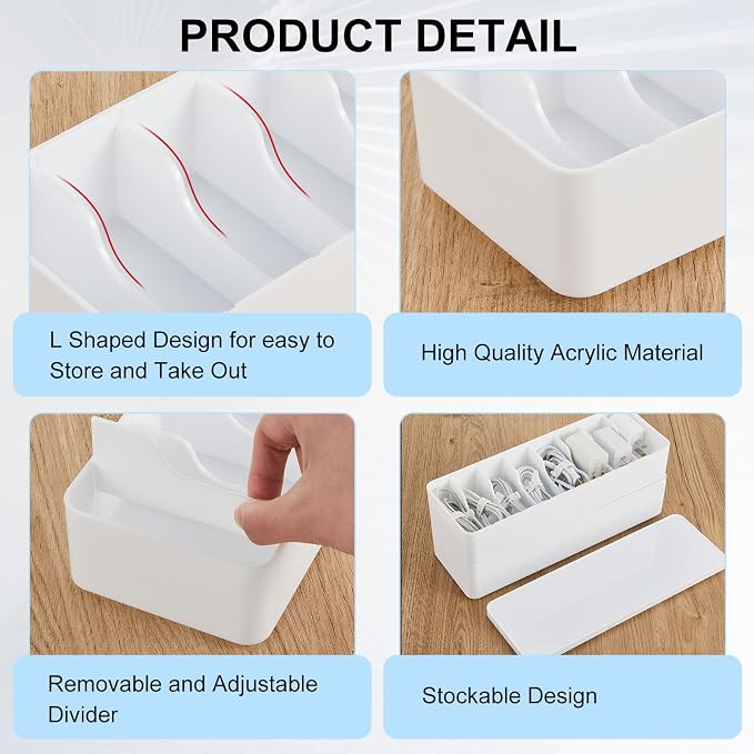 Tatuo 1-Pack Cord Organizer Box - Image 3