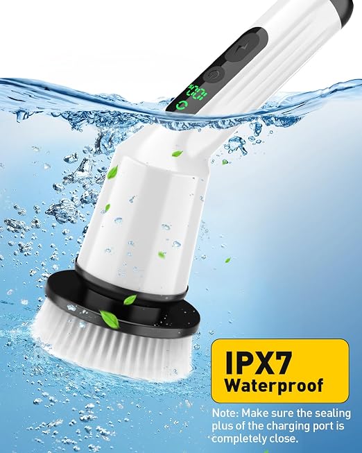 Electric Spin Scrubber for Bathroom, Shower Scrubber - Image 7