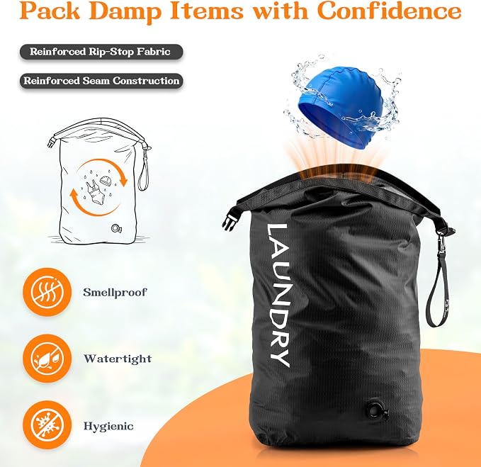 Travel Laundry Bag, Waterproof Compression Storage - Image 4