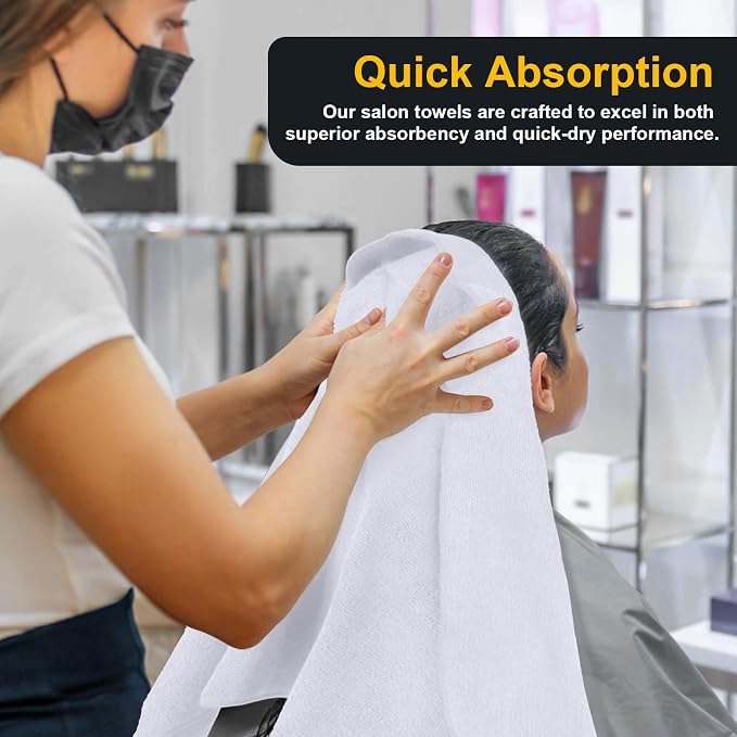 Salon Towels 2 Pack, Super Soft Microfiber Hand Towel | Highly Absorbent - Image 4