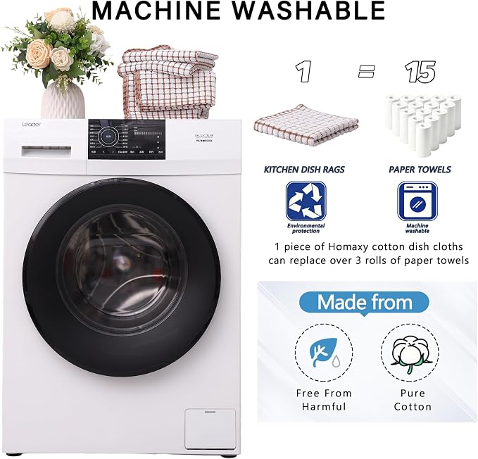 Homaxy Kitchen Towels and Dishcloths Set - Image 9