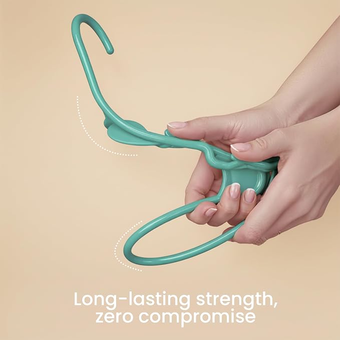 Utopia Home Plastic Hangers 50 Pack – Space Saving Clothes Hanger Aqua | - Image 4