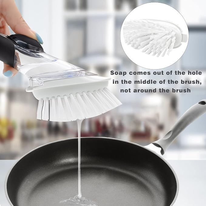 Brush Refills for OXO Dish Brush | 6 Pack Dish Brush Cleaning Soap Dispensing - Image 3