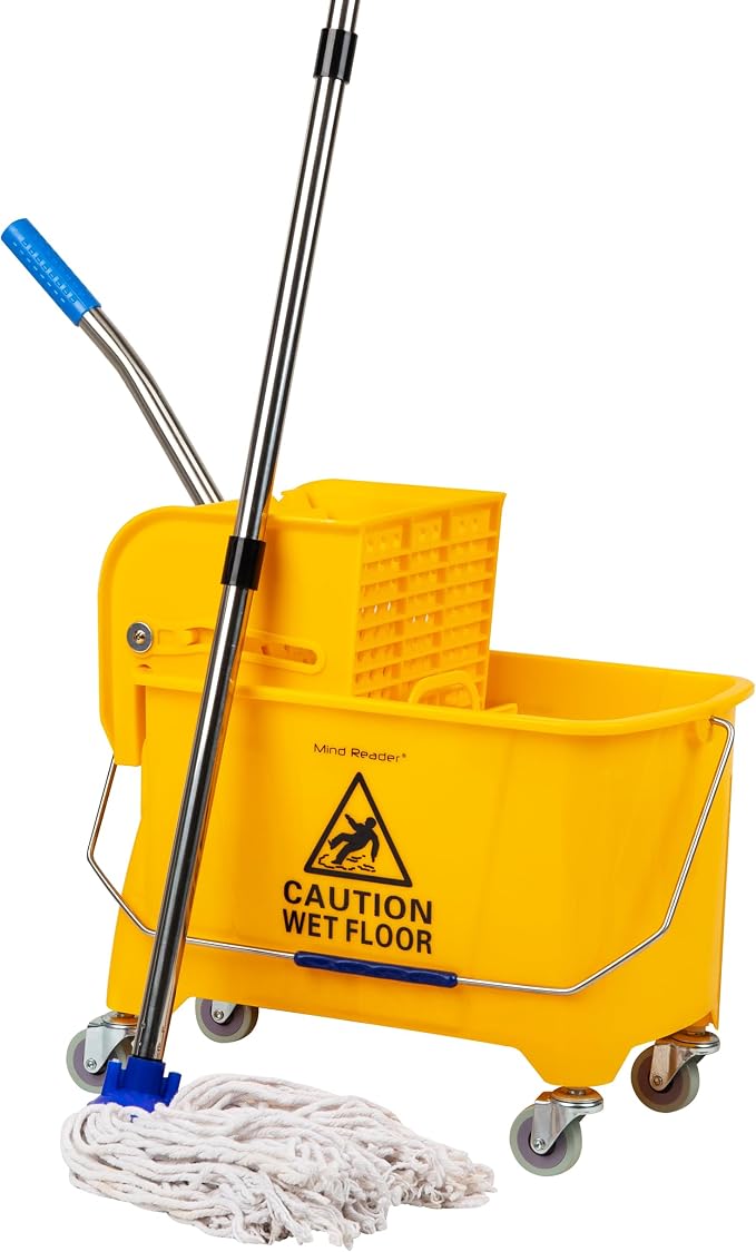 Mind Reader Mop and Bucket Set by MindReader