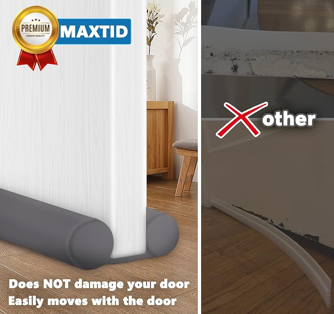MAXTID Door Light Blocker 36", Weather Stripping, Insulation Strip | Under Door - Image 9