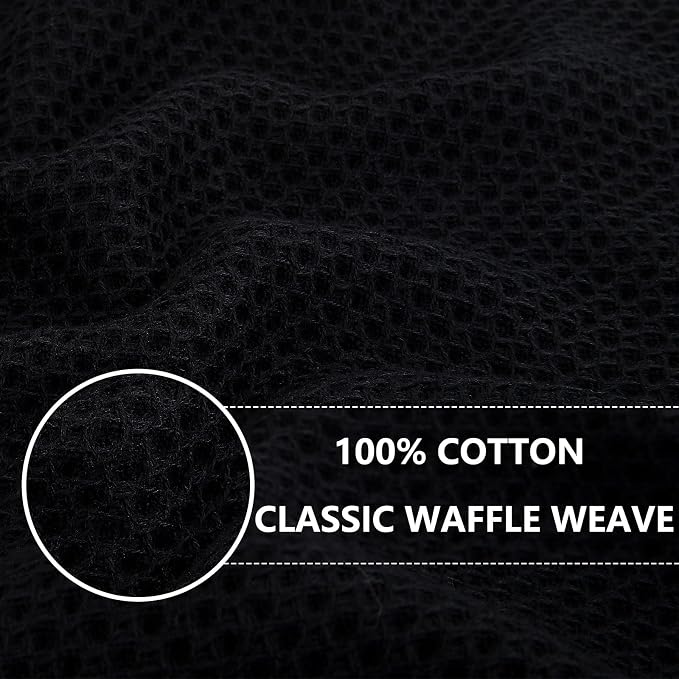 Homaxy 100% Cotton Waffle Weave Kitchen Dish Towels 4-Pack, Ultra Soft - Image 2