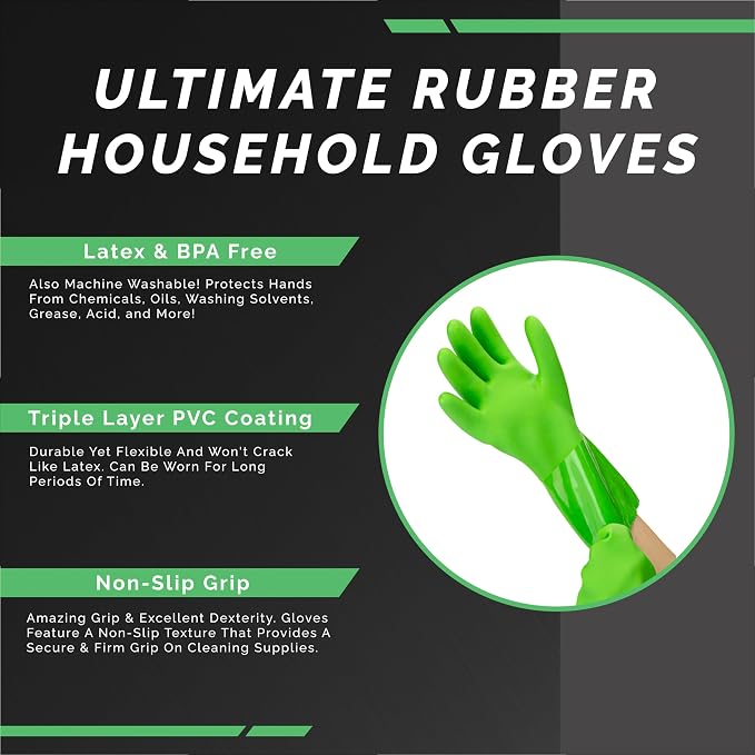 Ultimate Rubber Household PVC Gloves - Image 8