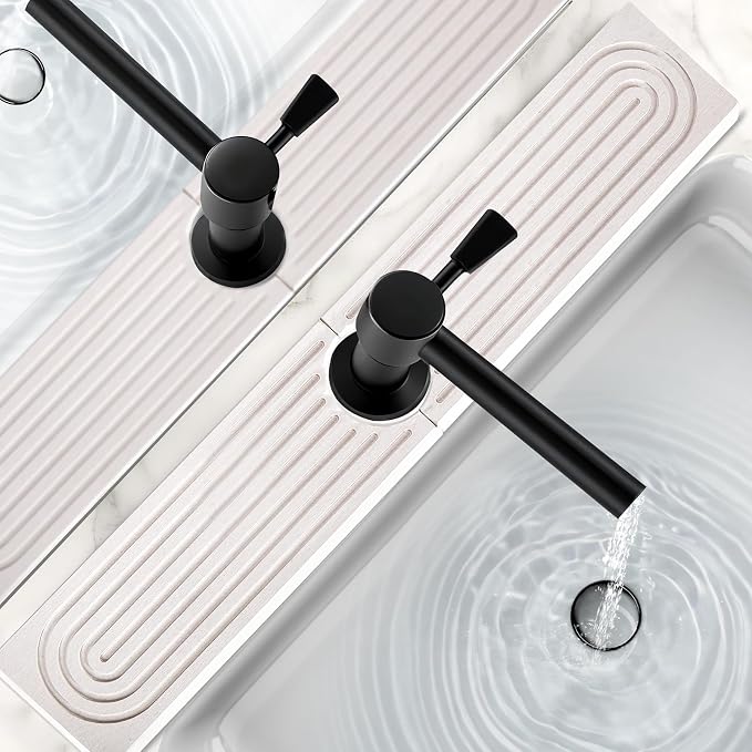 24 Inch Stone Faucet Mat for Kitchen Sink, Kitchen Water Splash Guard, by Unknown
