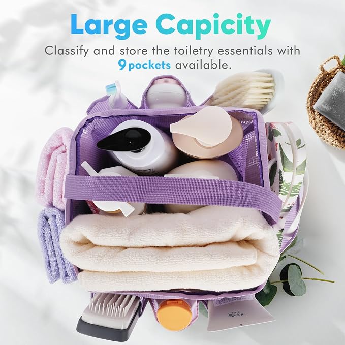 EUDELE Mesh Shower Caddy Portable - Image 4