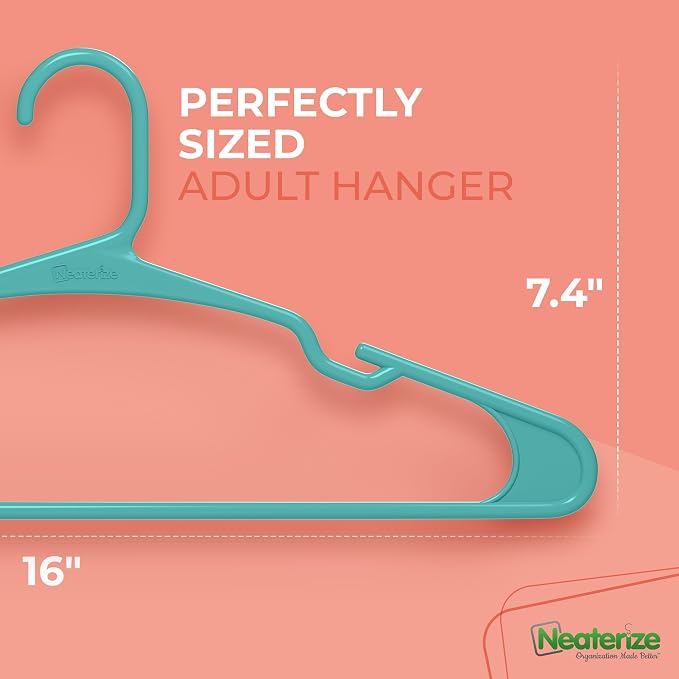 NEATERIZE Clothes Hangers Plastic 50 Pack - Image 2