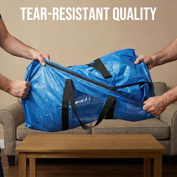 TAILI 12 Pack Blue Extra Large Moving Bags, Storage Bags - Image 7