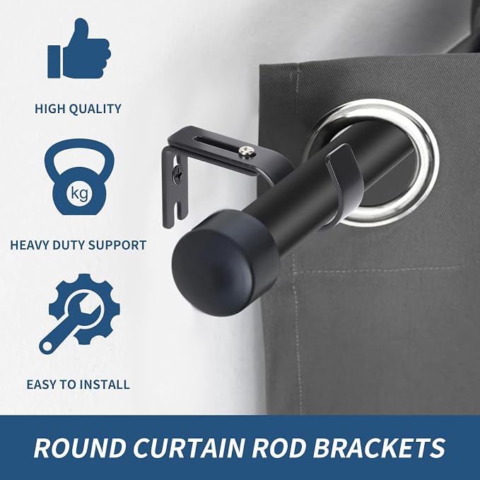 Premium Curtain Rod Brackets for Wall - Image 4