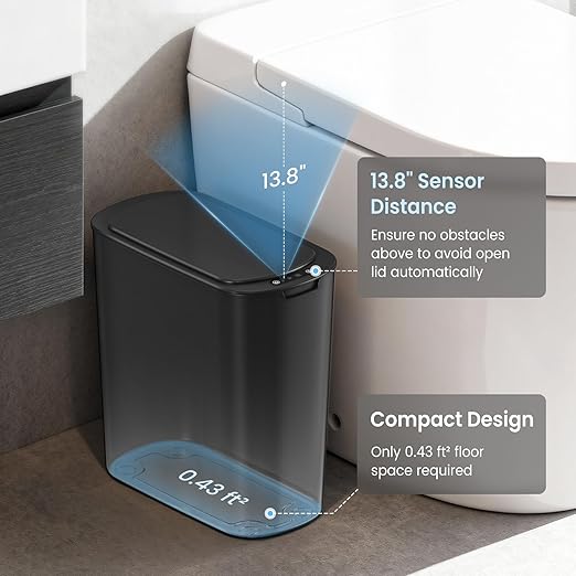 Cesun Automatic Small Bathroom Trash Can - Image 3
