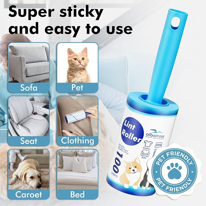 Extra Sticky Lint Roller, Mega Value Set 1000 Sheets - Image 5
