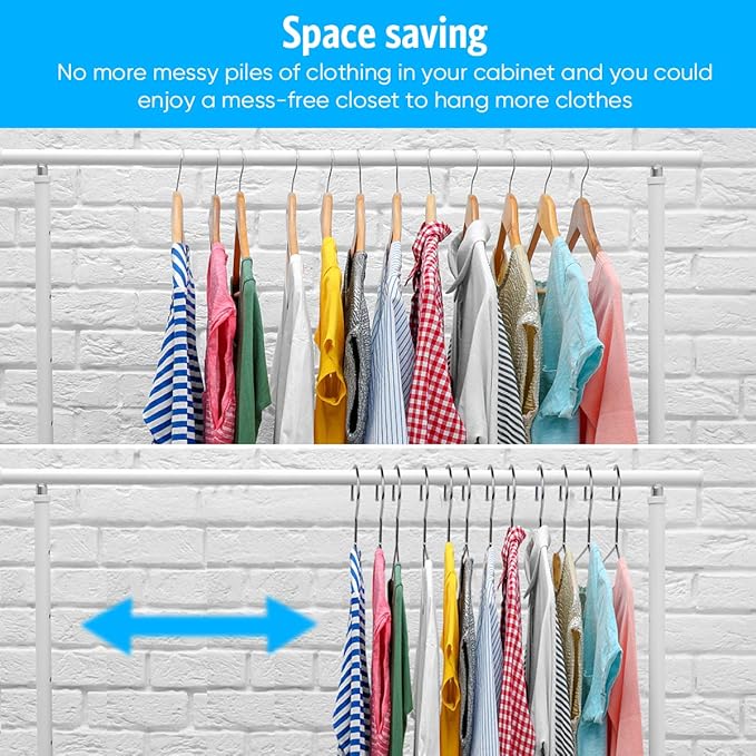 Fayleeko Wire Coat Hangers 40 Pack Strong Heavy Duty Stainless Steel Metal - Image 5